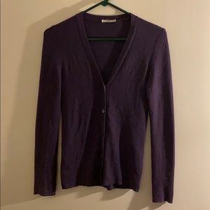 Prada Button Down Cardigan Dark Purple Size 42